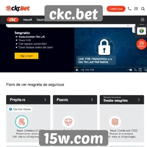 Recursos de segurança do site ckc.bet